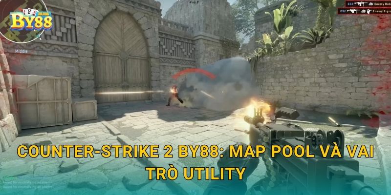 Counter-Strike 2 by88: map pool và vai trò utility